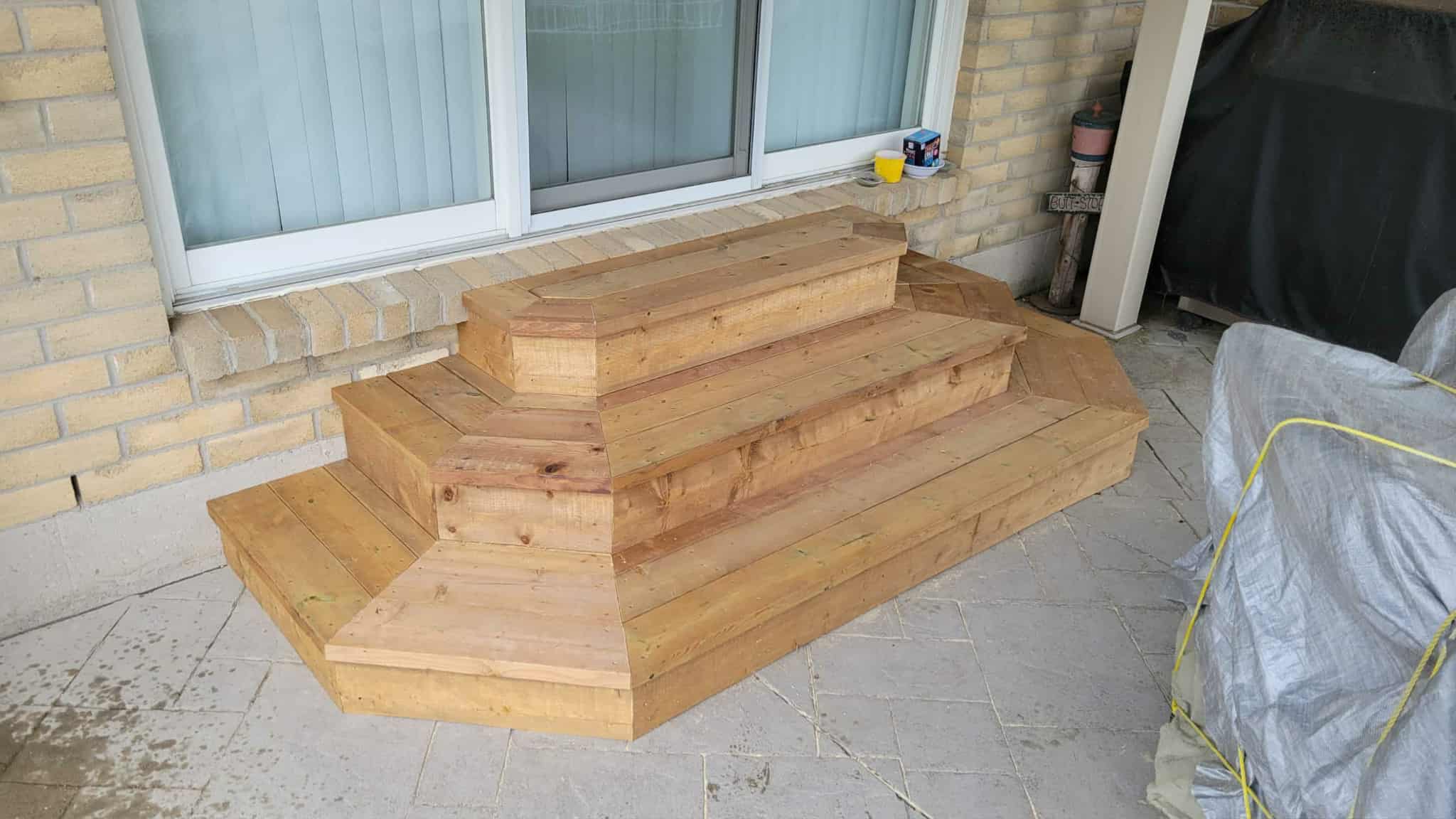 View of a custom deck project.